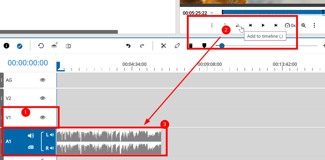 Deselecting video tracks in the source player