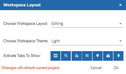 Adjust layout visualization options