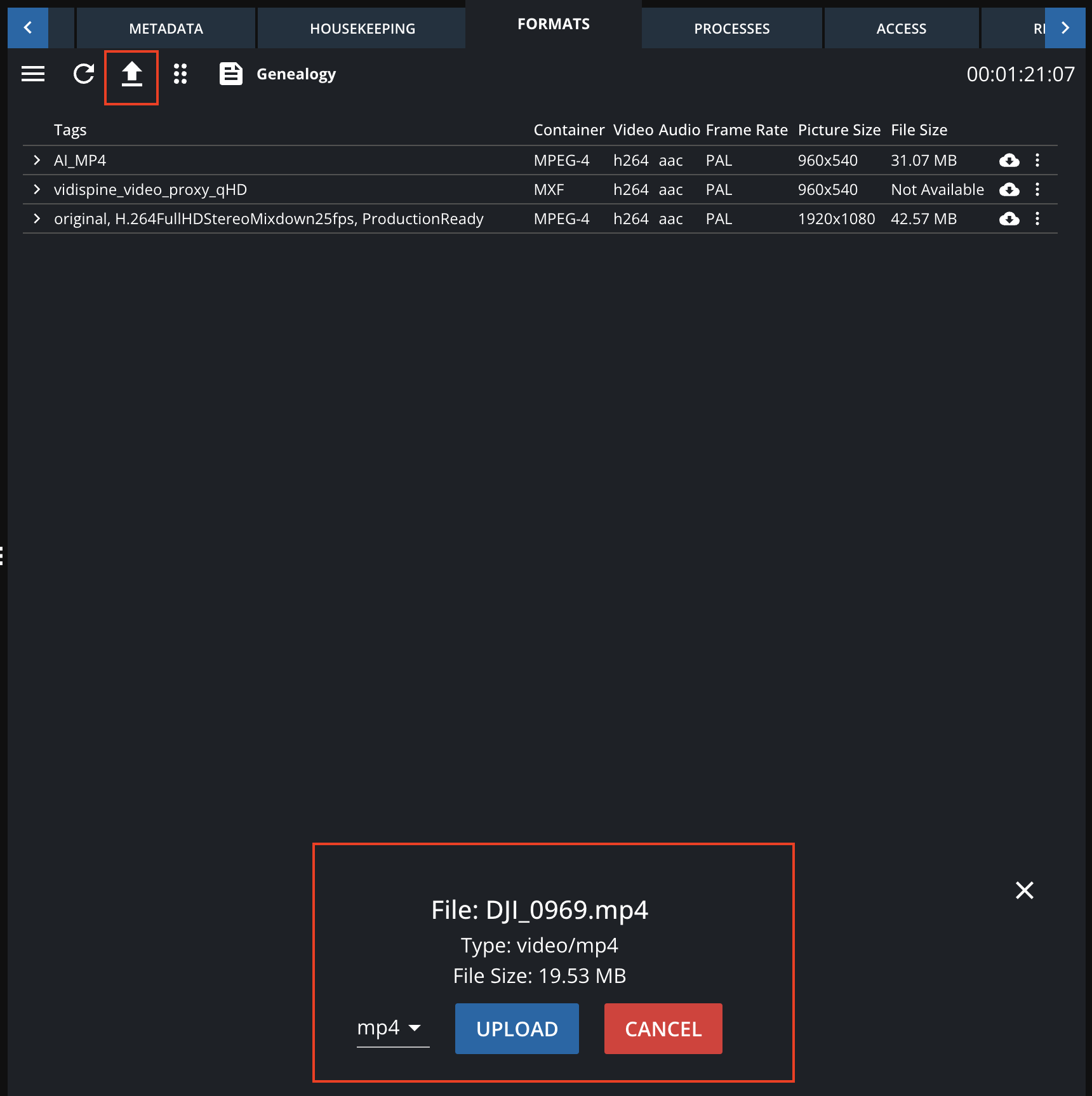 Uploading files to existing items