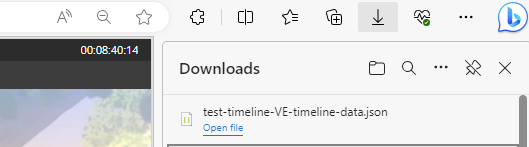 Downloads sequence document XML to web browser