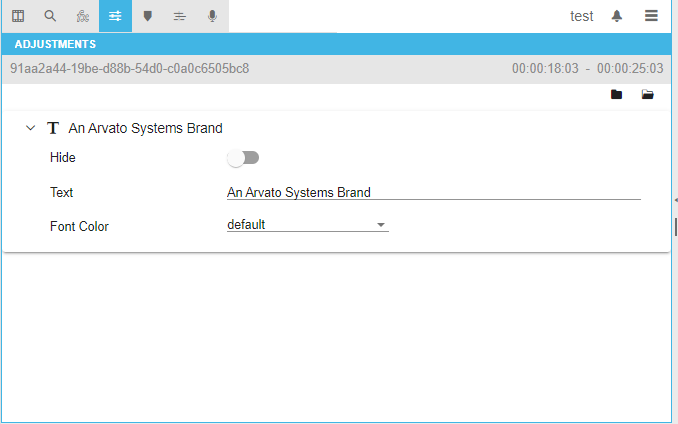 Animated graphics settings