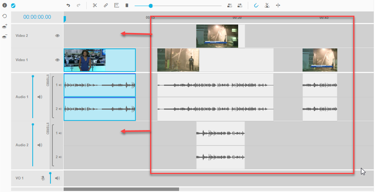 Ripple delete forcing other segments to move to new position