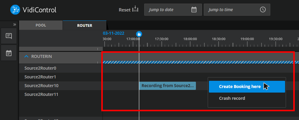 Creating booking here