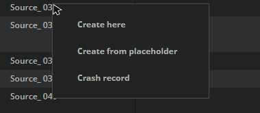 Line Header Context Menu