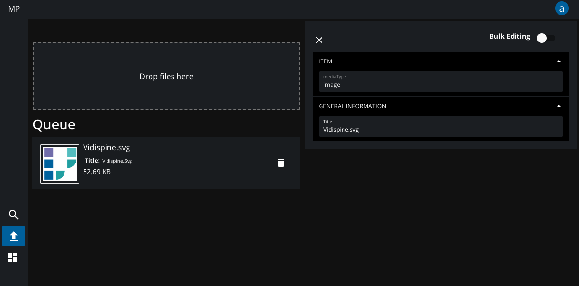 Upload window