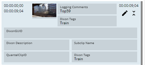 Viewing all of the metadata fields.