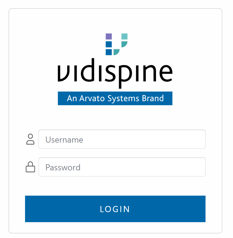 Login screen
