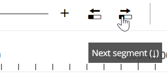Skip to next segment option on toolbar