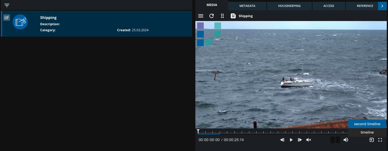 VidiEditor project playback in player