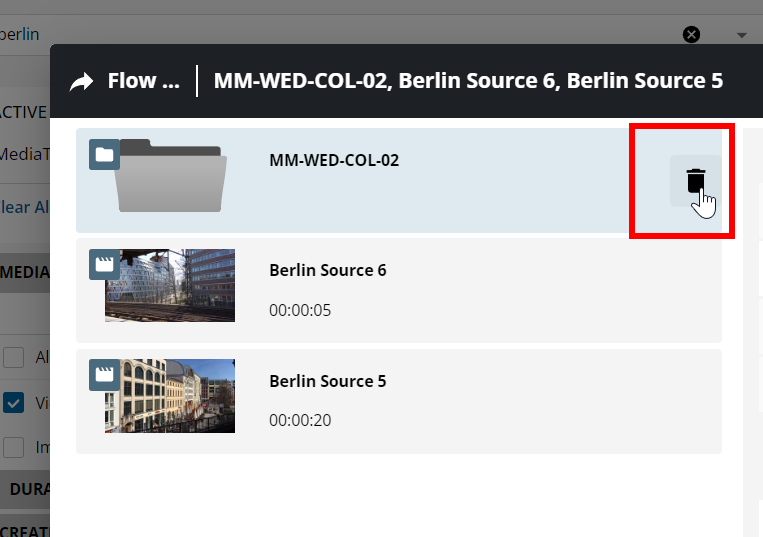 Removing specific content from the selection