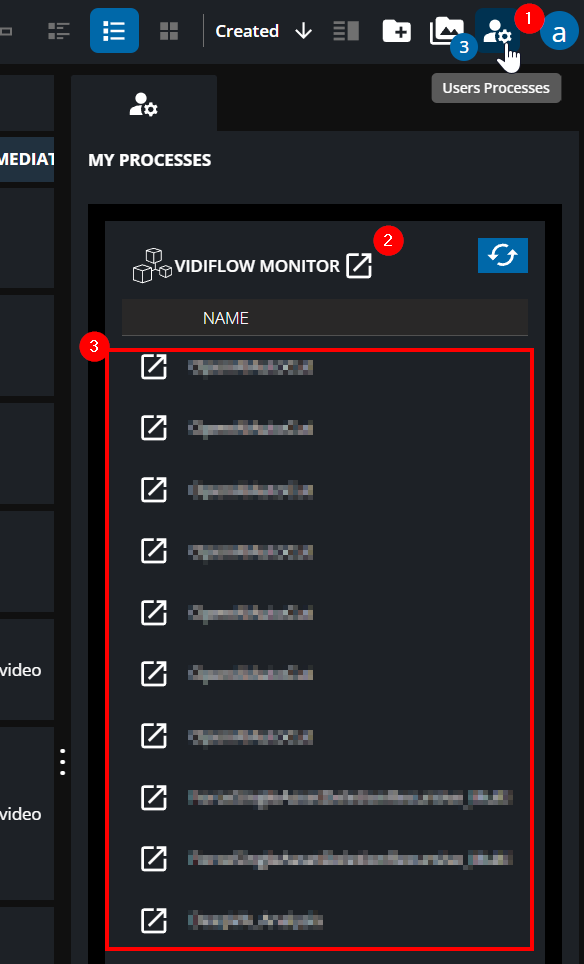 VidiFlow Workflow Monitor in MediaPortal