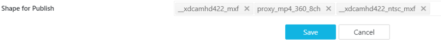 Specifying Publish shapes