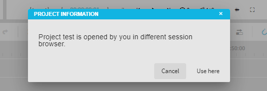 Project information different session
