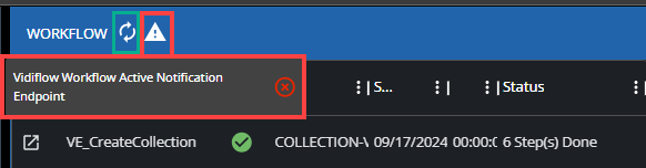 Notification endpoint state