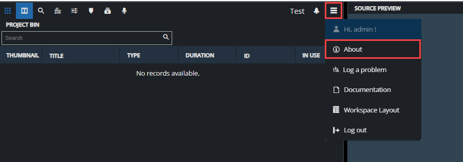 Where to find the about dialog