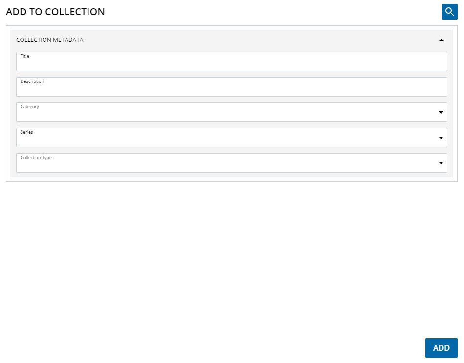 Creating a new collection