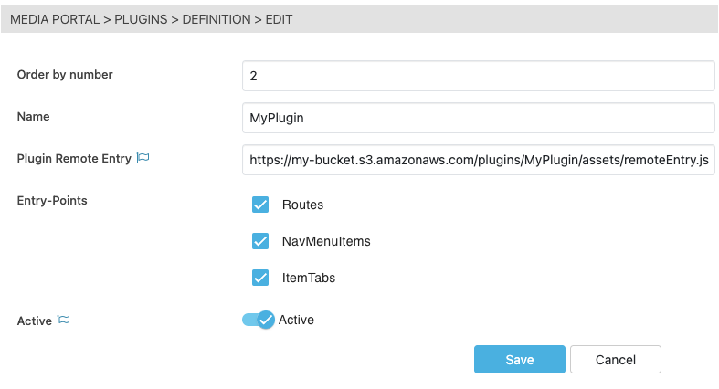 Remote entry configuration