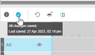 Auto save changes indicator