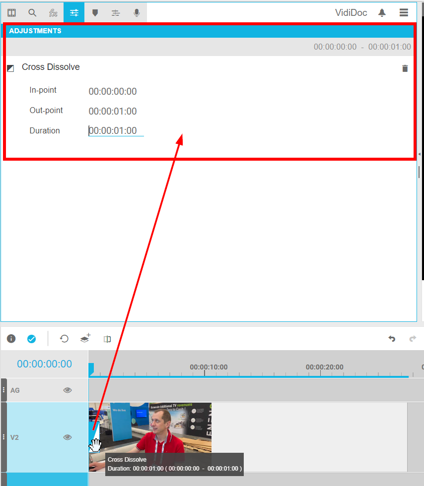 Multi selected segments and adding transitions