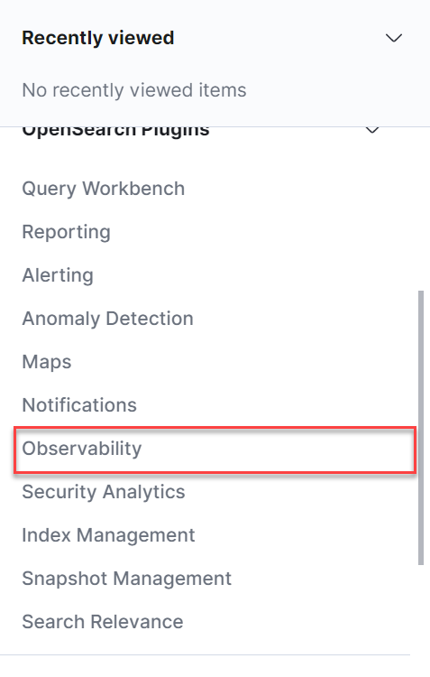 Observability option