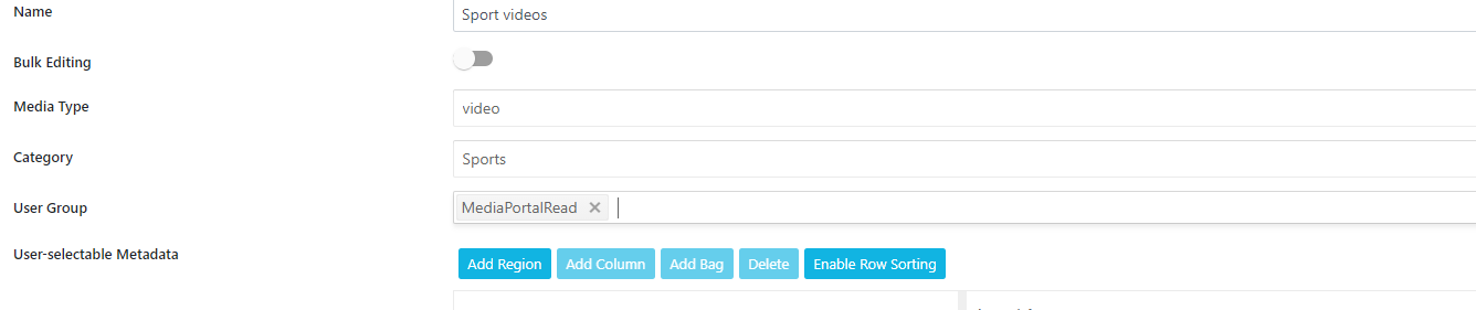 Layout based on user group