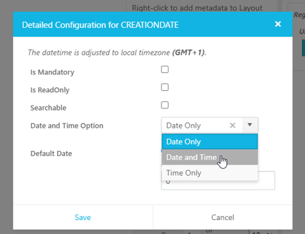 Editing date time fields