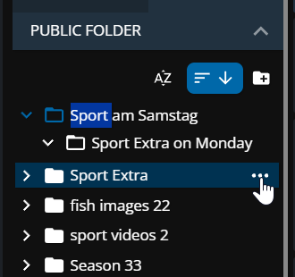 Editing folders