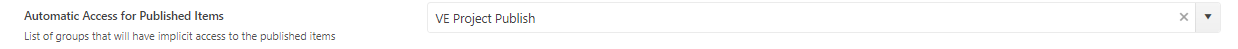 Automatic Access for Published Items