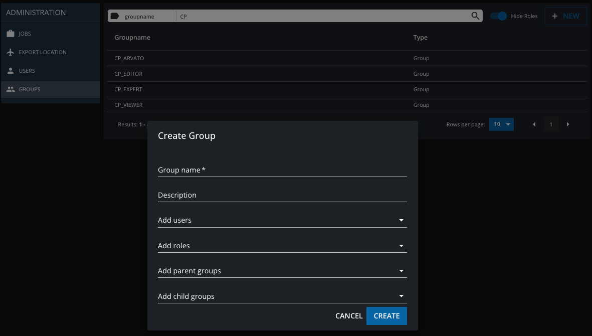 View users