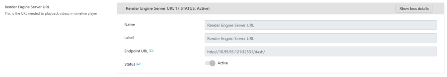 Render engine URL